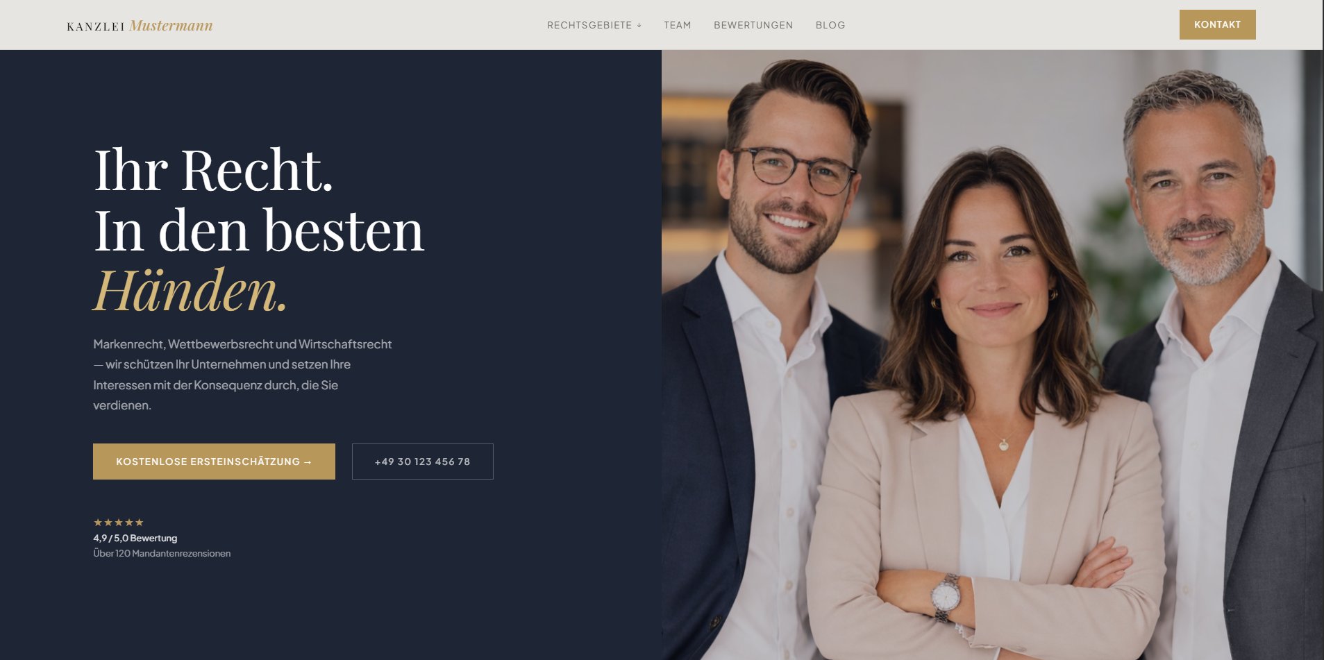 Konzept für Unternehmensmandate – Demo ansehen